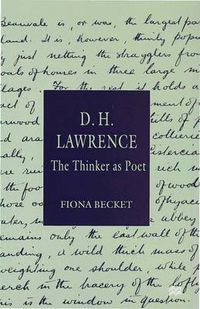 Cover image for D.H. Lawrence: The Thinker as Poet