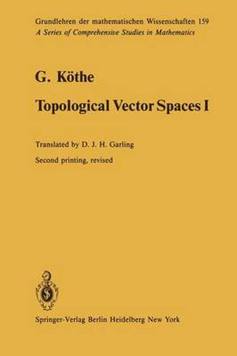 Cover image for Topological Vector Spaces I