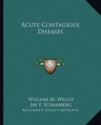 Cover image for Acute Contagious Diseases