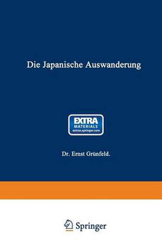 Cover image for Die Japanische Auswanderung