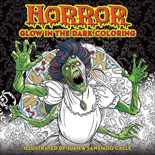 Cover image for Horror Glow in the Dark Coloring