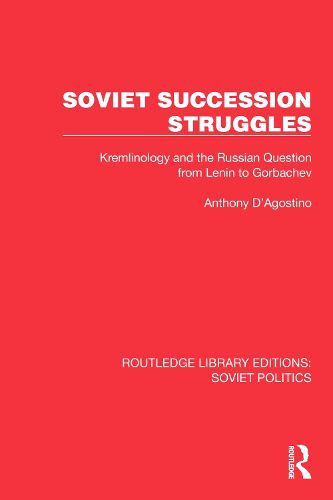 Cover image for Soviet Succession Struggles