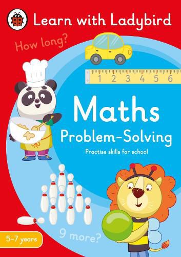 Cover image for Maths Problem-Solving: A Learn with Ladybird Activity Book 5-7 years: Ideal for home learning (KS1)