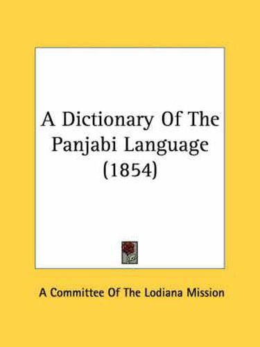Cover image for A Dictionary of the Panjabi Language (1854)