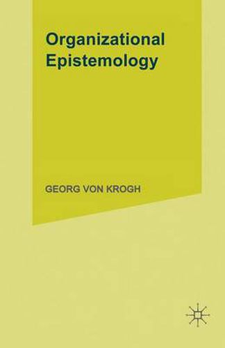 Cover image for Organizational Epistemology