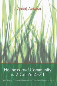 Cover image for Holiness and Community in 2 Cor 6: 14-7:1