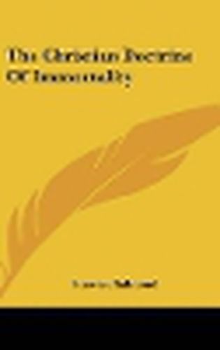 Cover image for The Christian Doctrine of Immortality
