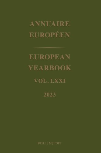 European Yearbook / Annuaire Europeen, Volume 71 (2023)