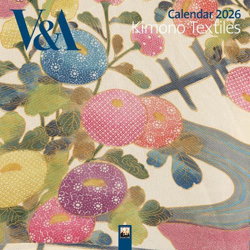 Cover image for V&A: Kimono Textiles Wall Calendar 2026 (Art Calendar)