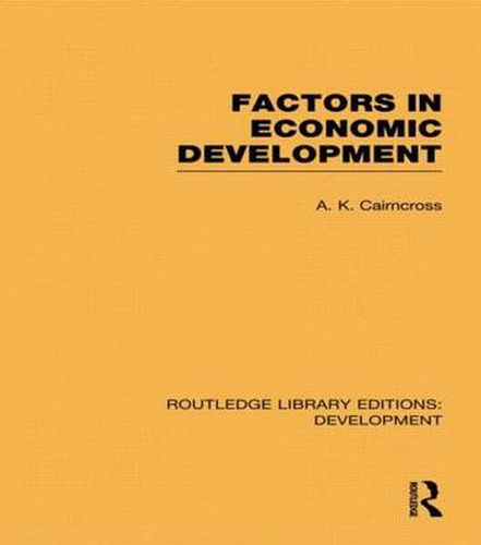 Cover image for Factors in Economic Development
