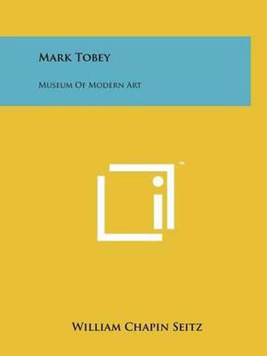 Cover image for Mark Tobey