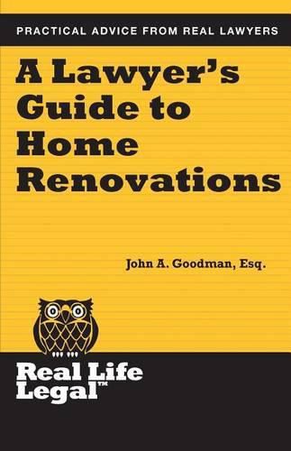 Cover image for A Lawyer's Guide to Home Renovation