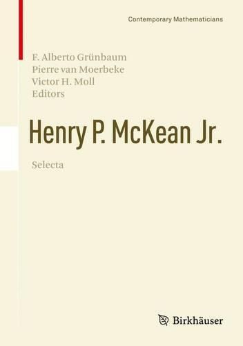Cover image for Henry P. McKean Jr. Selecta