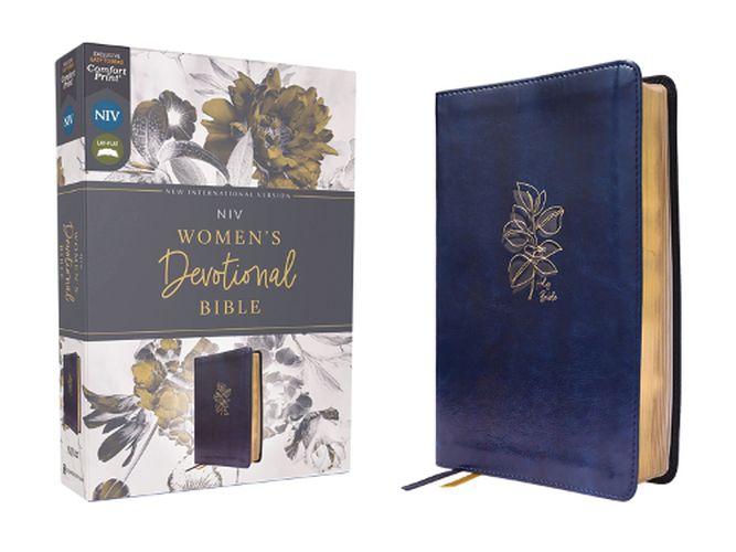 Cover image for NIV, Women's Devotional Bible, Leathersoft, Navy, Comfort Print