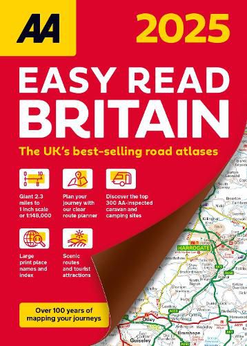 AA Easy Read Atlas Britain 2025 2025