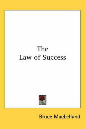 Cover image for The Law of Success