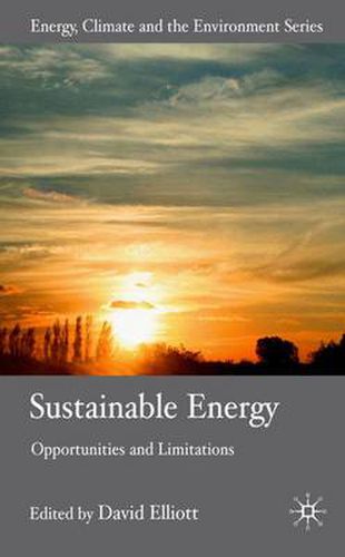 Cover image for Sustainable Energy: Opportunities and Limitations