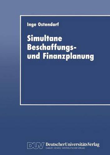 Cover image for Simultane Beschaffungs- Und Finanzplanung