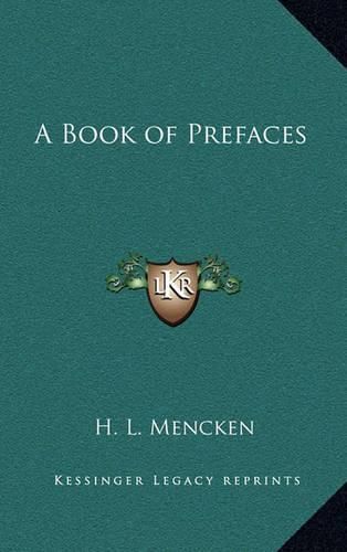 A Book of Prefaces