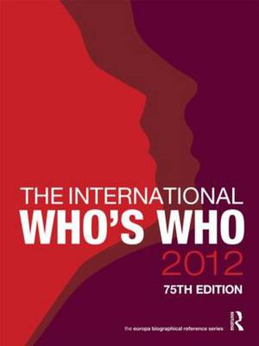 Cover image for The International Who's Who 2012