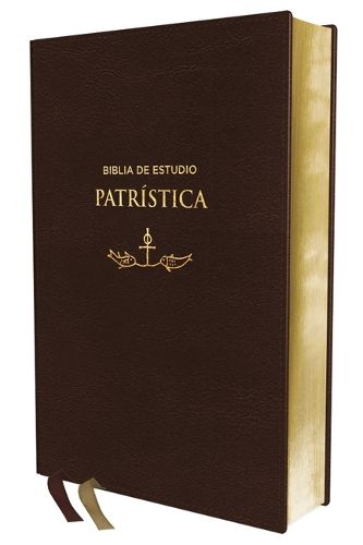 Cover image for Rvr, Biblia de Estudio Patristica, Leathersoft, Marron, Interior a DOS Colores, Palabras de Jesus En Rojo, Comfort Print