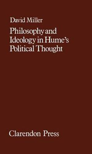 Cover image for Philosophy and Ideology in Hume's Political Thought