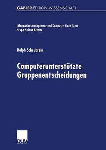 Cover image for Computerunterstutzte Gruppenentscheidungen