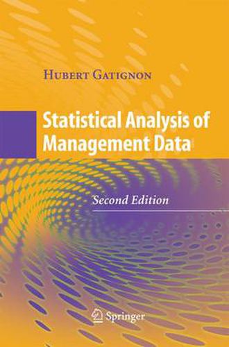 Cover image for Statistical Analysis of Management Data