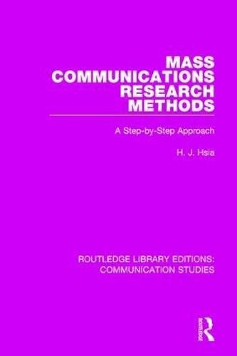 Cover image for Mass Communications Research Methods: A Step-by-Step Approach