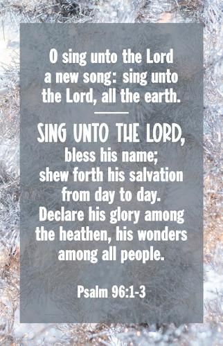Cover image for New Year Bulletin: O Sing Unto the Lord (Package of 100)
