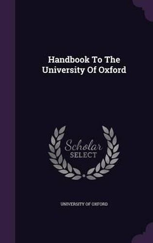 Handbook to the University of Oxford