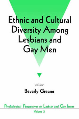 Cover image for Ethnic and Cultural Diversity Among Lesbians and Gay Men