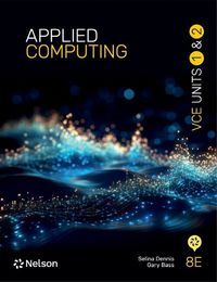 Cover image for Applied Computing VCE Units 1 & 2 Student Book with Nelson MindTap