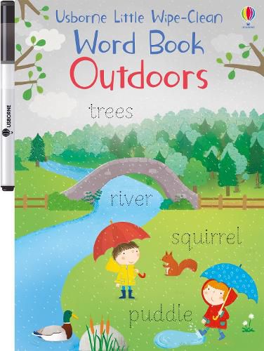 Cover image for Little Wipe-Clean Word Book Outdoors