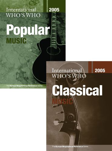 Cover image for International Who's Who in Classical Music/Popular Music 2005 Set