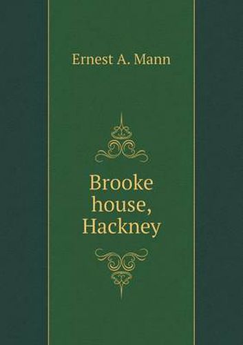 Cover image for Brooke house, Hackney