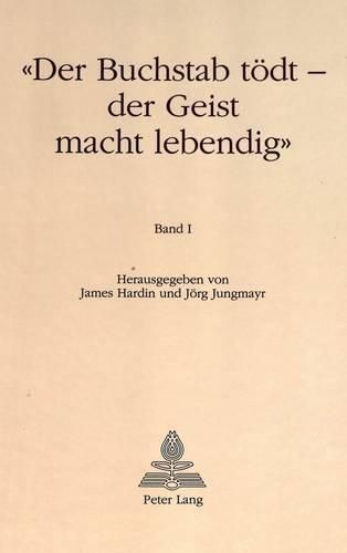 Cover image for -Der Buchstab Toedt - Der Geist Macht Lebendig-: Festschrift Zum 60. Geburtstag Von Hans-Gert Roloff. Von Freunden, Schuelern Und Kollegen