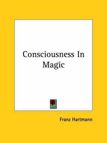 Cover image for Consciousness in Magic