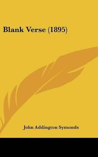 Cover image for Blank Verse (1895)