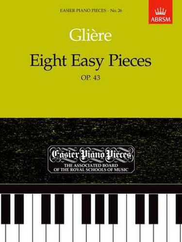 Cover image for GlieRe: Eight Easy Pieces, Op.43