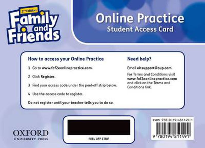 Cover image for Family and Friends: Level 4: Online Practice (Student) Access Card