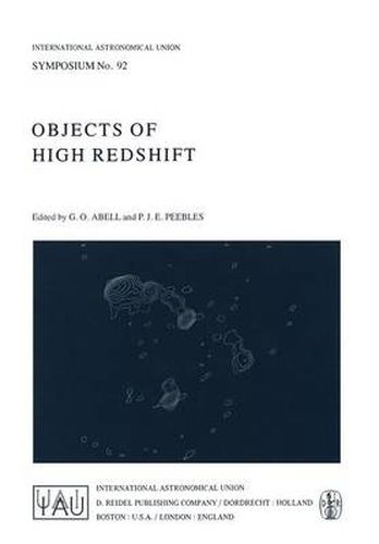 Cover image for Objects of High Redshift