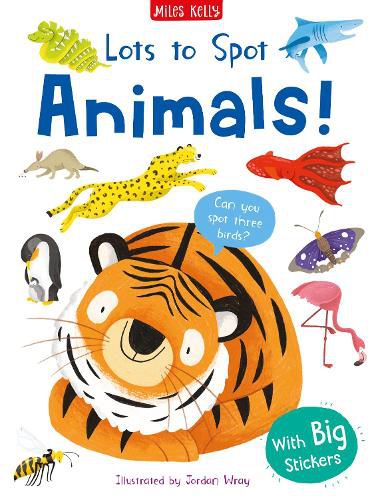 Cover image for Lots to Spot Sticker Book: Wild Animals!