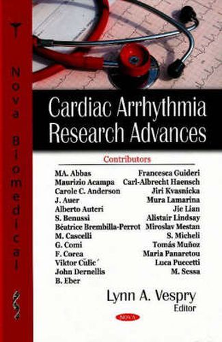 Cover image for Cardiac Arrythmia Research Advances