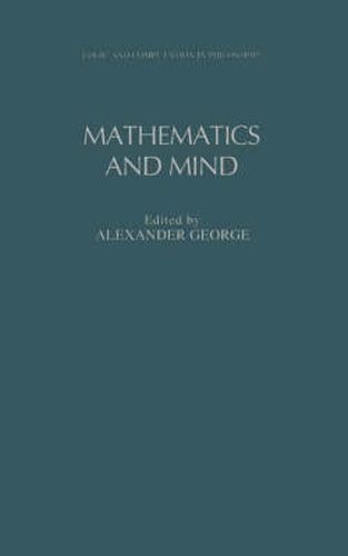 Cover image for Mathematics and Mind