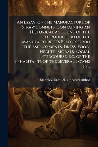 Cover image for An Essay, on the Manufacture of Straw Bonnets, Containing an Historical Account of the Introduction of the Manufacture, Its Effects Upon the Employments, Dress, Food, Health, Morals, Social Intercourse, &c. of the Inhabitants of the Several Towns In...