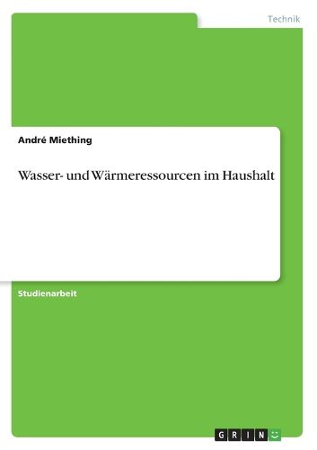 Cover image for Wasser- und Warmeressourcen im Haushalt