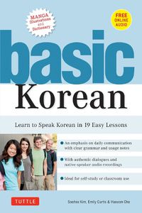 Cover image for Basic Korean: Learn to Speak Korean in 19 Easy Lessons