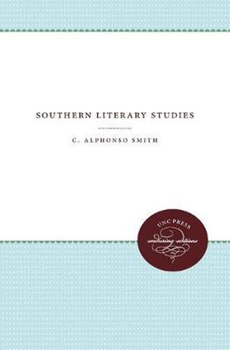 Cover image for Southern Literary Studies