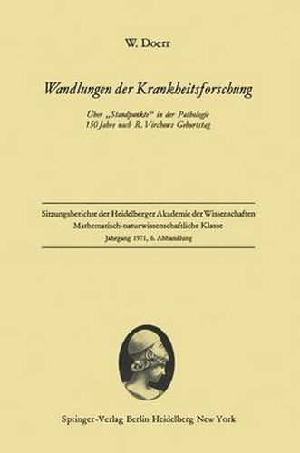 Cover image for Wandlungen der Krankheitsforschung